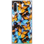 Прозрачный чехол Uprint Samsung N970 Galaxy Note 10 Butterfly Morpho