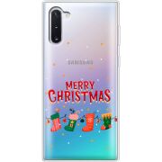 Прозрачный чехол Uprint Samsung N970 Galaxy Note 10 Merry Christmas