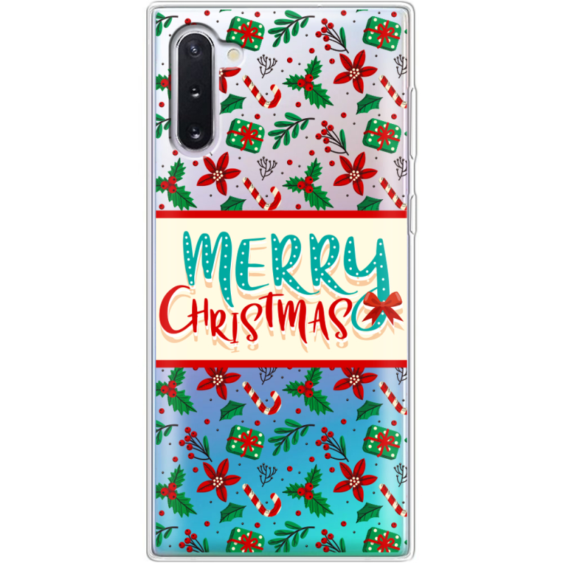 Прозрачный чехол Uprint Samsung N970 Galaxy Note 10 Vintage Christmas Pattern