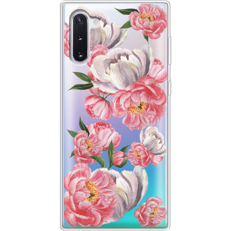 Прозрачный чехол Uprint Samsung N970 Galaxy Note 10 Peony Watercolor Style