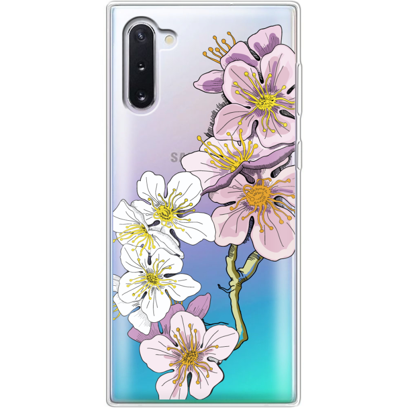 Прозрачный чехол Uprint Samsung N970 Galaxy Note 10 Cherry Blossom