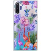 Прозрачный чехол Uprint Samsung N970 Galaxy Note 10 Flamingo