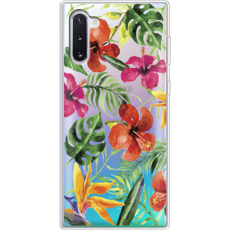 Прозрачный чехол Uprint Samsung N970 Galaxy Note 10 Tropical Flowers