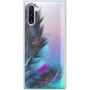 Прозрачный чехол Uprint Samsung N970 Galaxy Note 10 Feathers