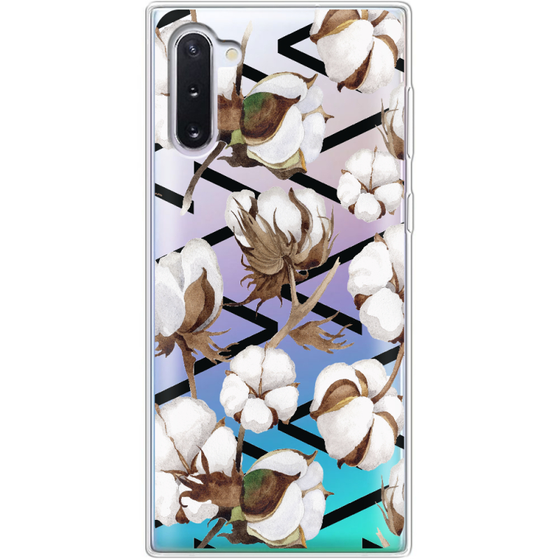 Прозрачный чехол Uprint Samsung N970 Galaxy Note 10 Cotton flowers