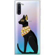 Чехол со стразами Samsung N970 Galaxy Note 10 Egipet Cat
