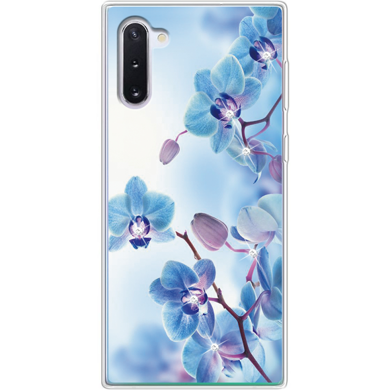 Чехол со стразами Samsung N970 Galaxy Note 10 Orchids