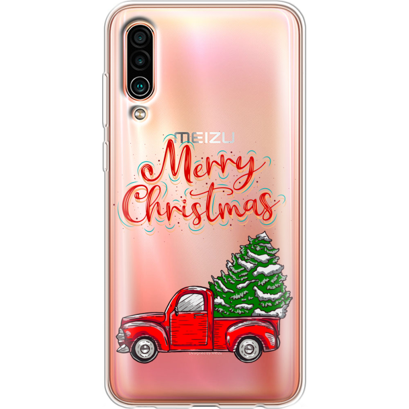 Прозрачный чехол Uprint Meizu 16Xs Holiday Car