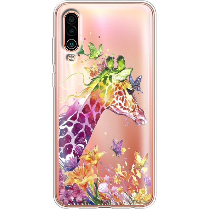 Прозрачный чехол Uprint Meizu 16Xs Colorful Giraffe