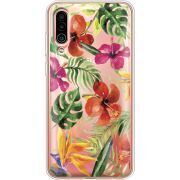 Прозрачный чехол Uprint Meizu 16Xs Tropical Flowers