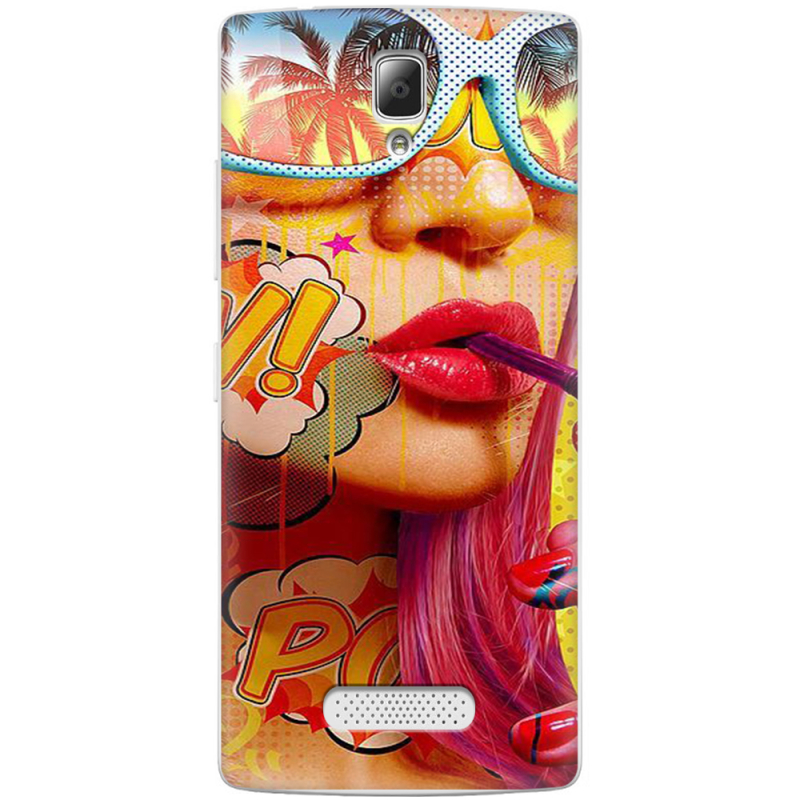 Чехол Uprint Lenovo A2010 Yellow Girl Pop Art