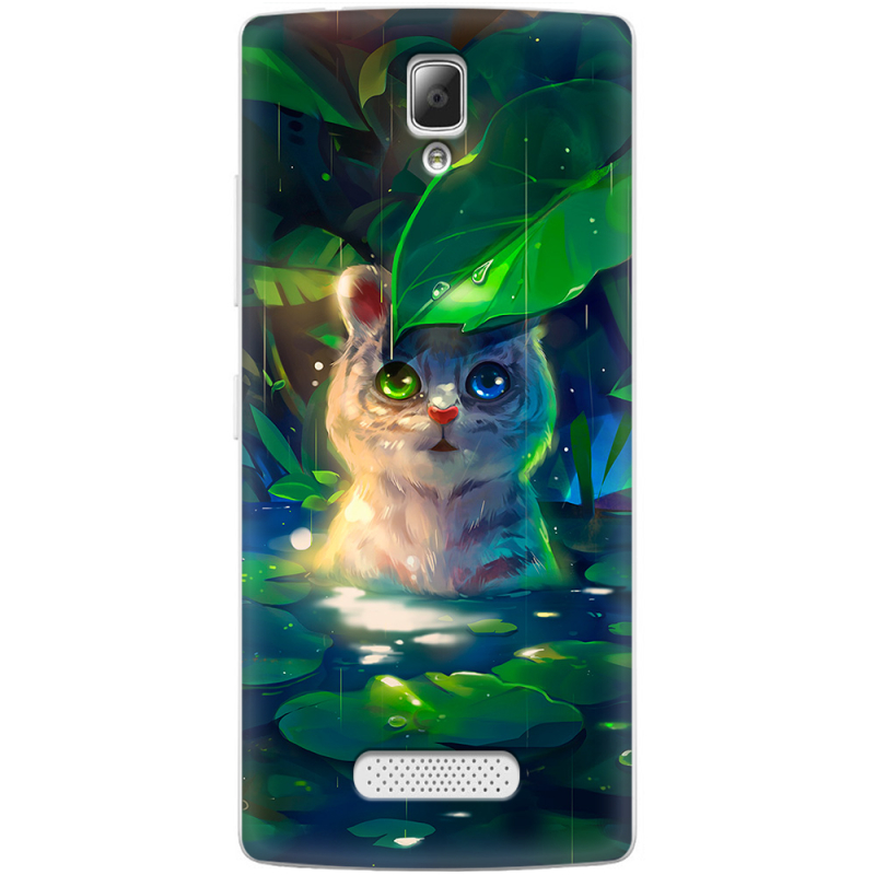 Чехол Uprint Lenovo A2010 White Tiger Cub