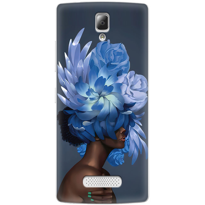 Чехол Uprint Lenovo A2010 Exquisite Blue Flowers