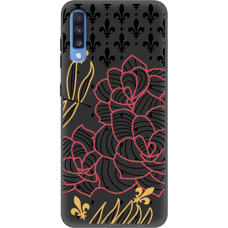 Черный чехол Uprint Samsung A705 Galaxy A70 FranceFlowers