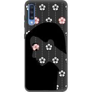 Черный чехол Uprint Samsung A705 Galaxy A70 Flower Hair