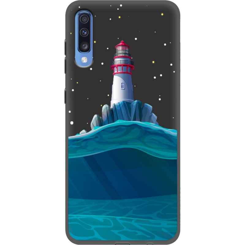 Черный чехол Uprint Samsung A705 Galaxy A70 Lighthouse