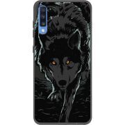 Черный чехол Uprint Samsung A705 Galaxy A70 Wolf