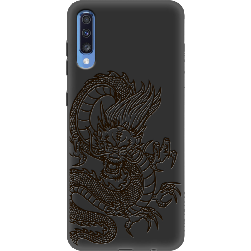 Черный чехол Uprint Samsung A705 Galaxy A70 Chinese Dragon