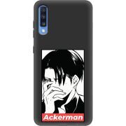 Черный чехол Uprint Samsung A705 Galaxy A70 Attack On Titan - Ackerman