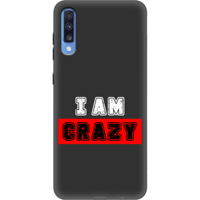 Черный чехол Uprint Samsung A705 Galaxy A70 I'm Crazy