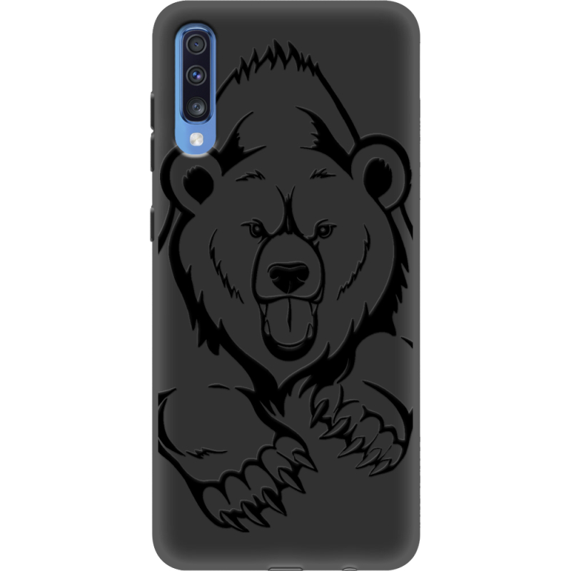 Черный чехол Uprint Samsung A705 Galaxy A70 Grizzly Bear