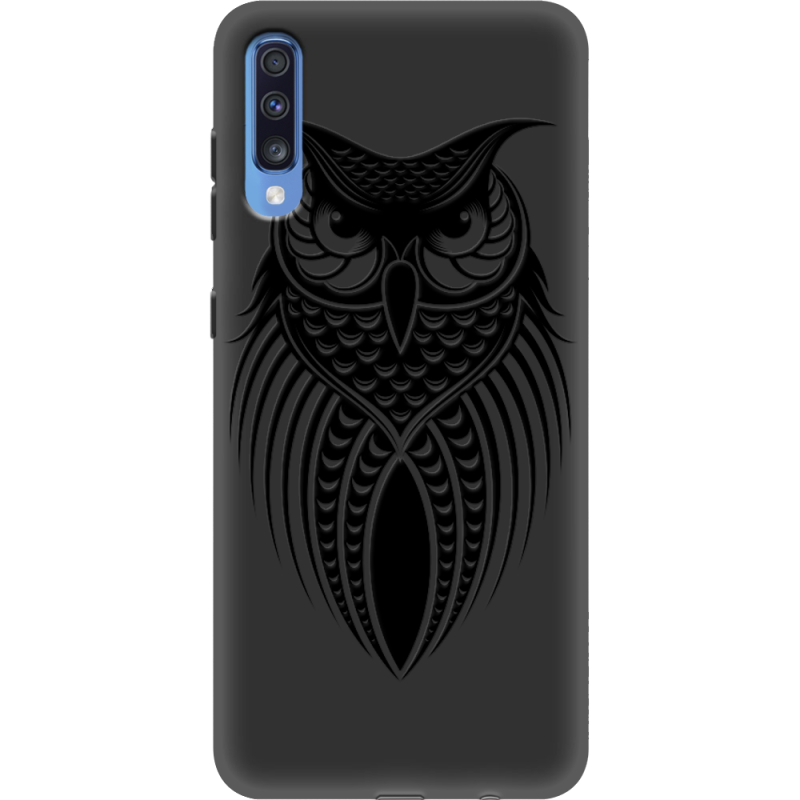 Черный чехол Uprint Samsung A705 Galaxy A70 Owl