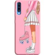 Розовый чехол Uprint Samsung A705 Galaxy A70 Roller Girl