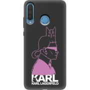 Черный чехол Uprint Huawei P30 Lite Pink Karl