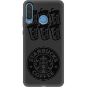 Черный чехол Uprint Huawei P30 Lite Black Coffee