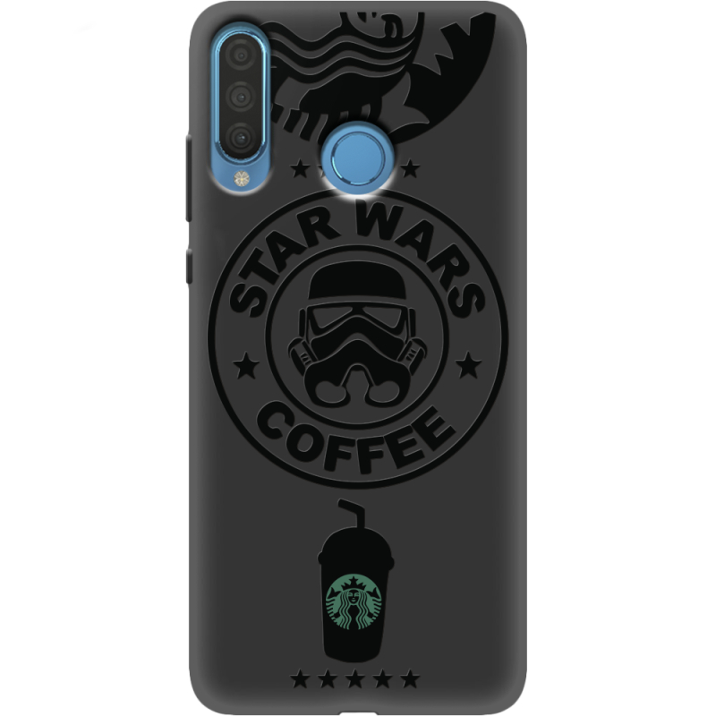 Черный чехол Uprint Huawei P30 Lite Dark Coffee