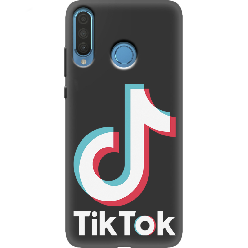 Черный чехол Uprint Huawei P30 Lite Tik Tok