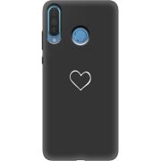 Черный чехол Uprint Huawei P30 Lite My Heart