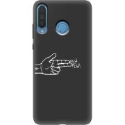 Черный чехол Uprint Huawei P30 Lite Pew Pew