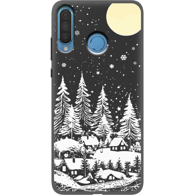 Черный чехол Uprint Huawei P30 Lite 