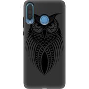 Черный чехол Uprint Huawei P30 Lite Owl