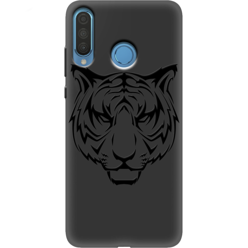 Черный чехол Uprint Huawei P30 Lite Tiger