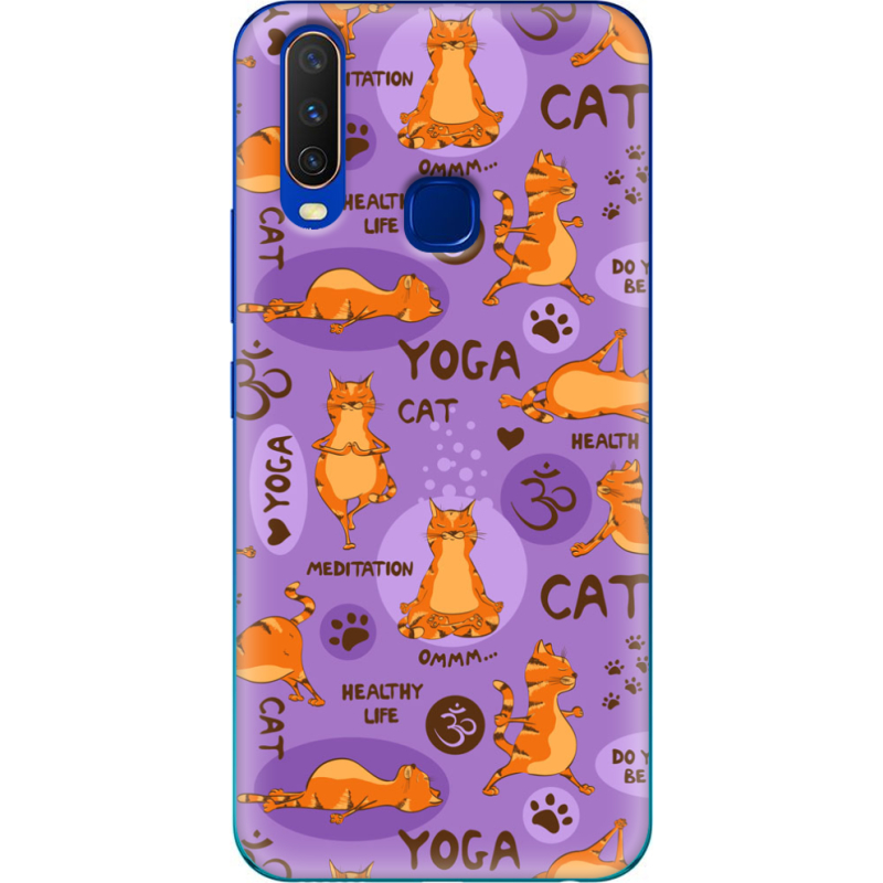 Чехол Uprint Vivo Y15 Yoga Cat