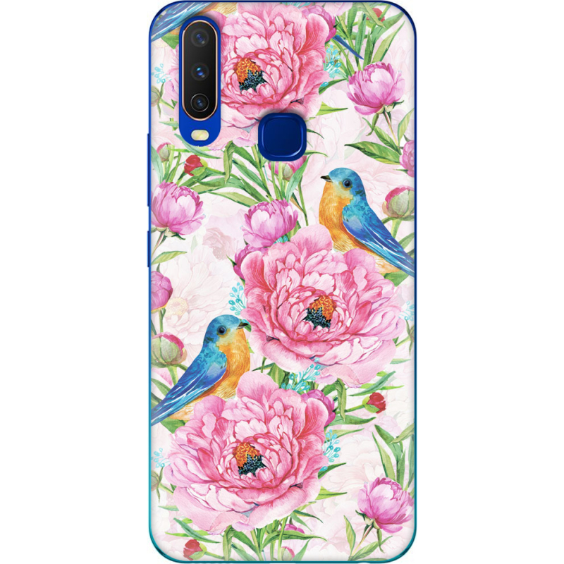 Чехол Uprint Vivo Y15 Birds and Flowers