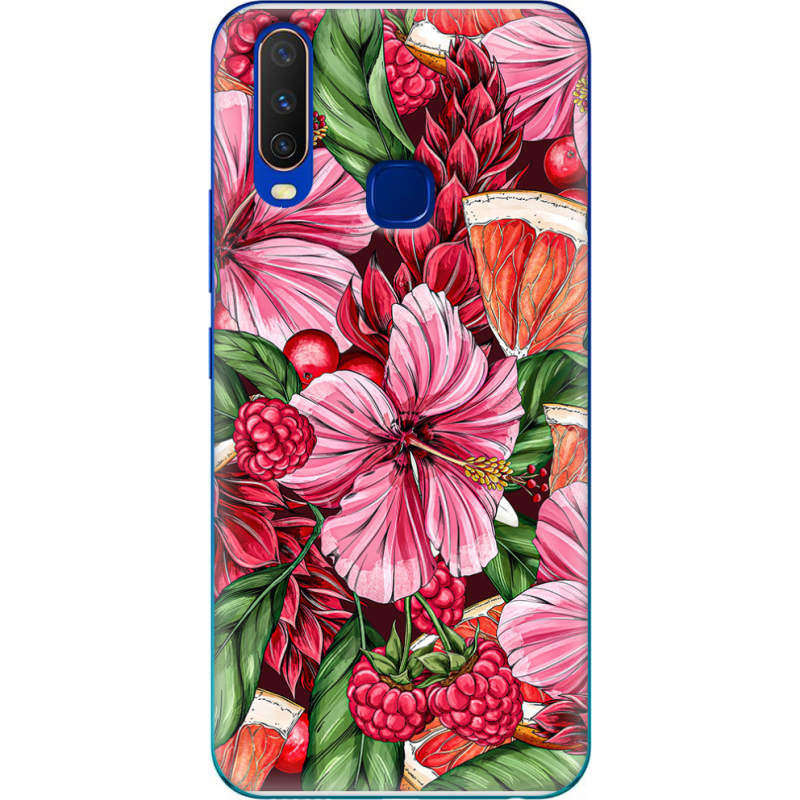 Чехол Uprint Vivo Y15 Tropical Flowers