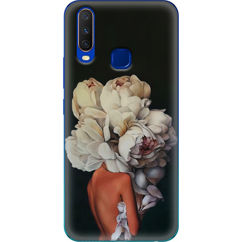 Чехол Uprint Vivo Y15 Exquisite White Flowers