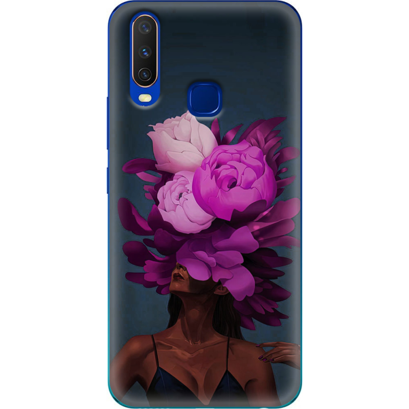 Чехол Uprint Vivo Y15 Exquisite Purple Flowers