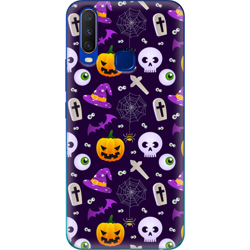 Чехол Uprint Vivo Y15 Halloween Purple Mood