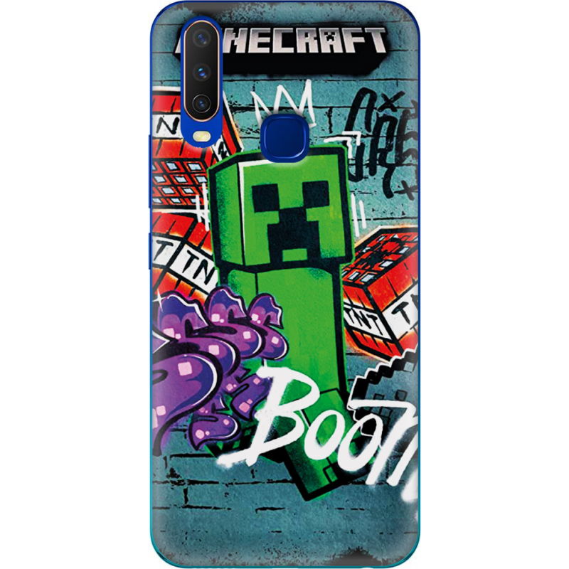 Чехол Uprint Vivo Y15 Minecraft Graffiti