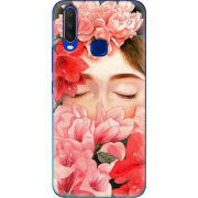 Чехол Uprint Vivo Y15 Girl in Flowers