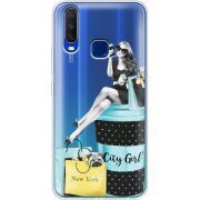 Прозрачный чехол Uprint Vivo Y15 City Girl