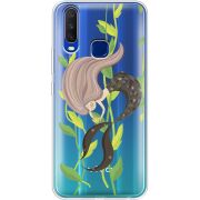 Прозрачный чехол Uprint Vivo Y15 Cute Mermaid