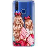 Прозрачный чехол Uprint Vivo Y15 Mouse Girls