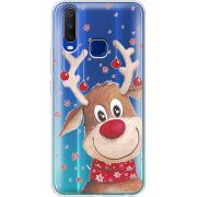 Прозрачный чехол Uprint Vivo Y15 Winter Deer