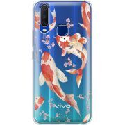 Прозрачный чехол Uprint Vivo Y15 Japanese Koi Fish