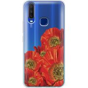 Прозрачный чехол Uprint Vivo Y15 Red Poppies